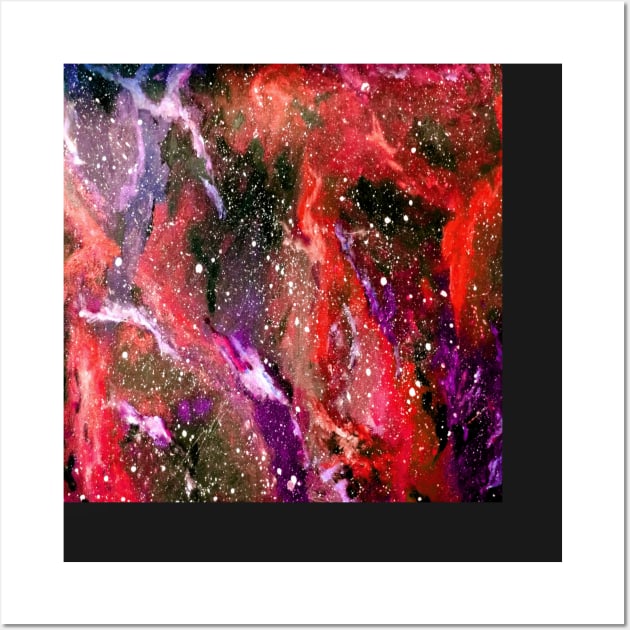 Galaxy Red Wall Art by Gringoface